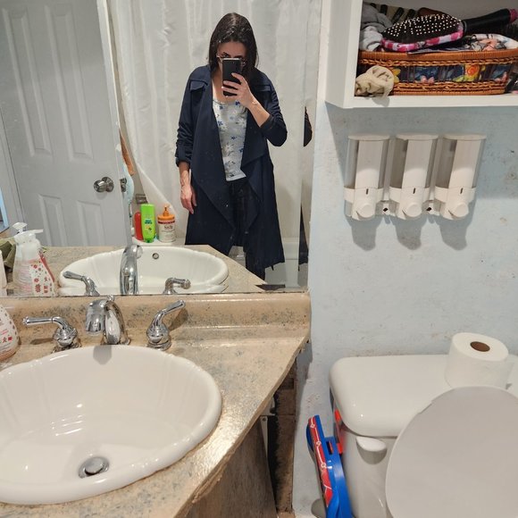 3/4 Sleeve Stylish Jacket Overcoat - Picture 6 of 6